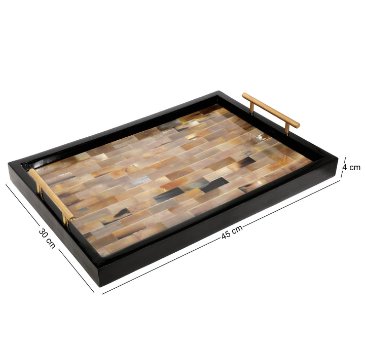 Black Horn Accent Tray