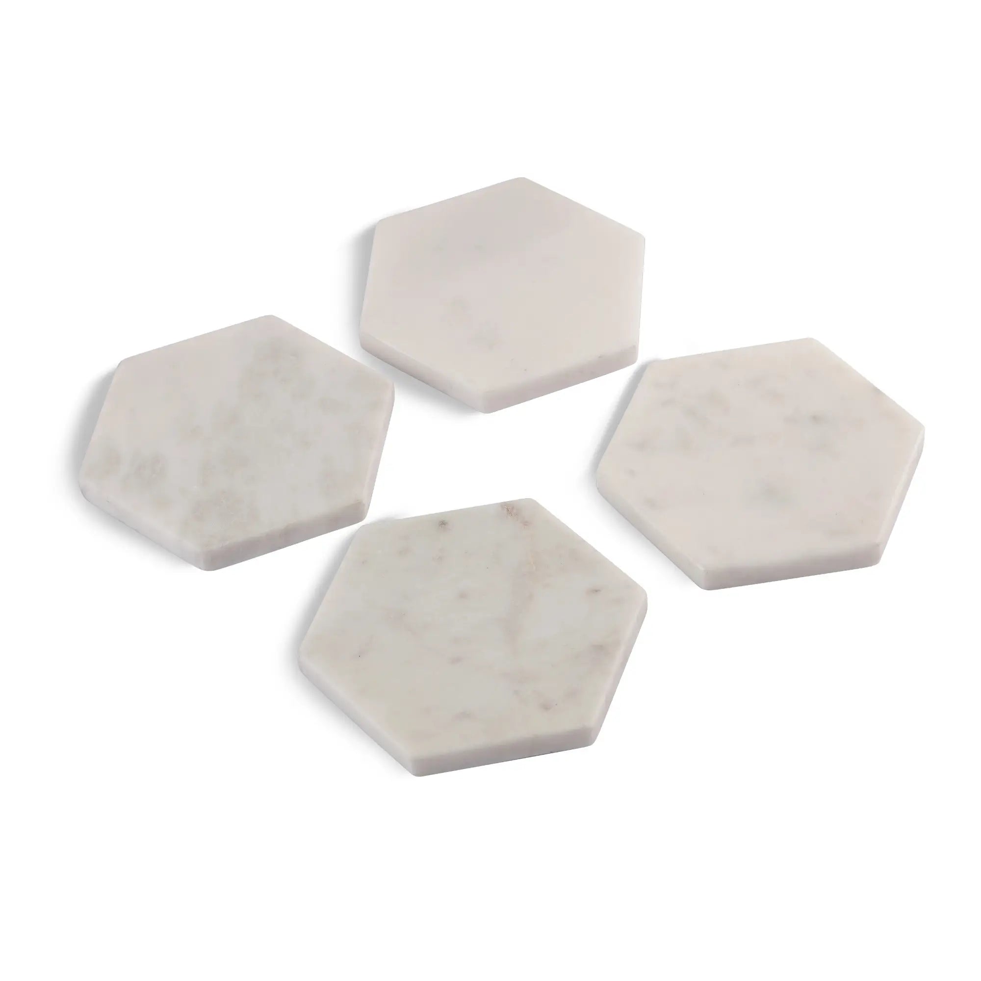 Marble Hex Coasters