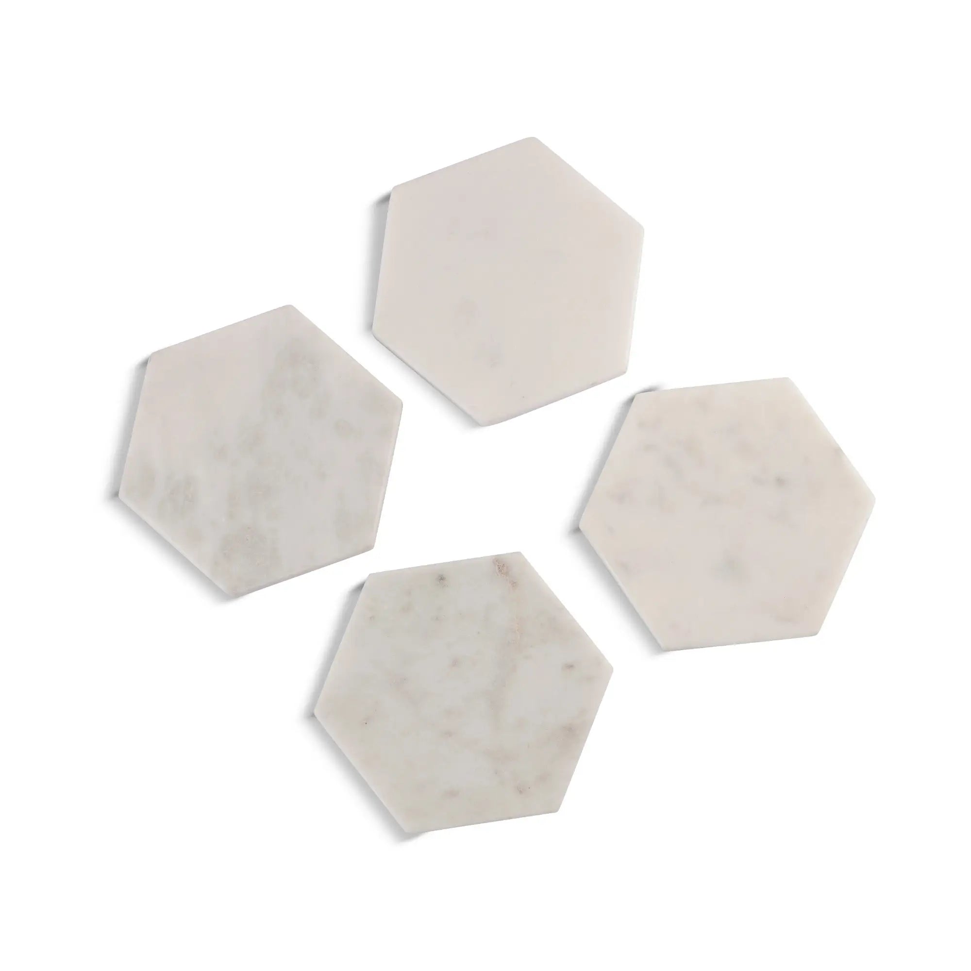 Marble Hex Coasters