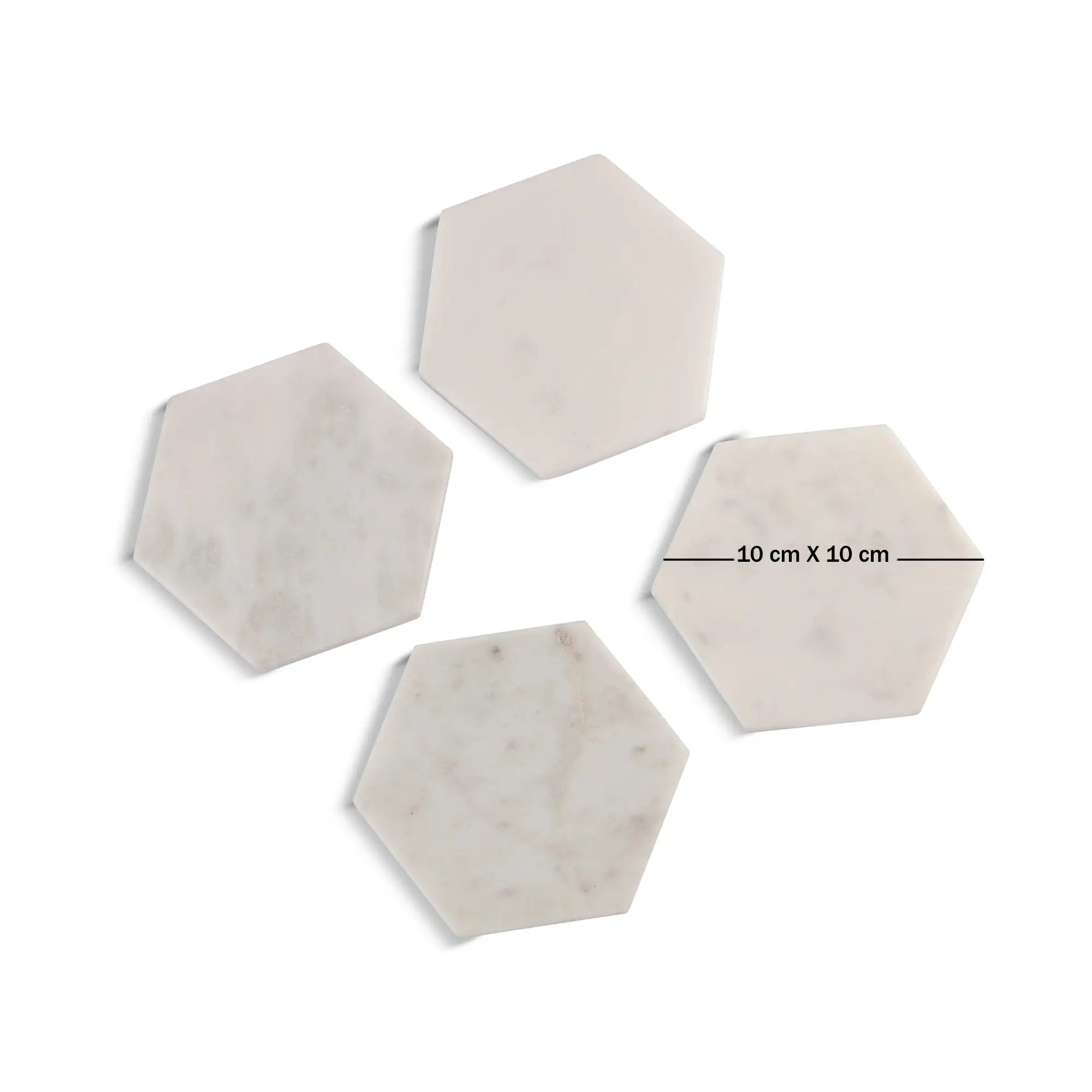 Marble Hex Coasters