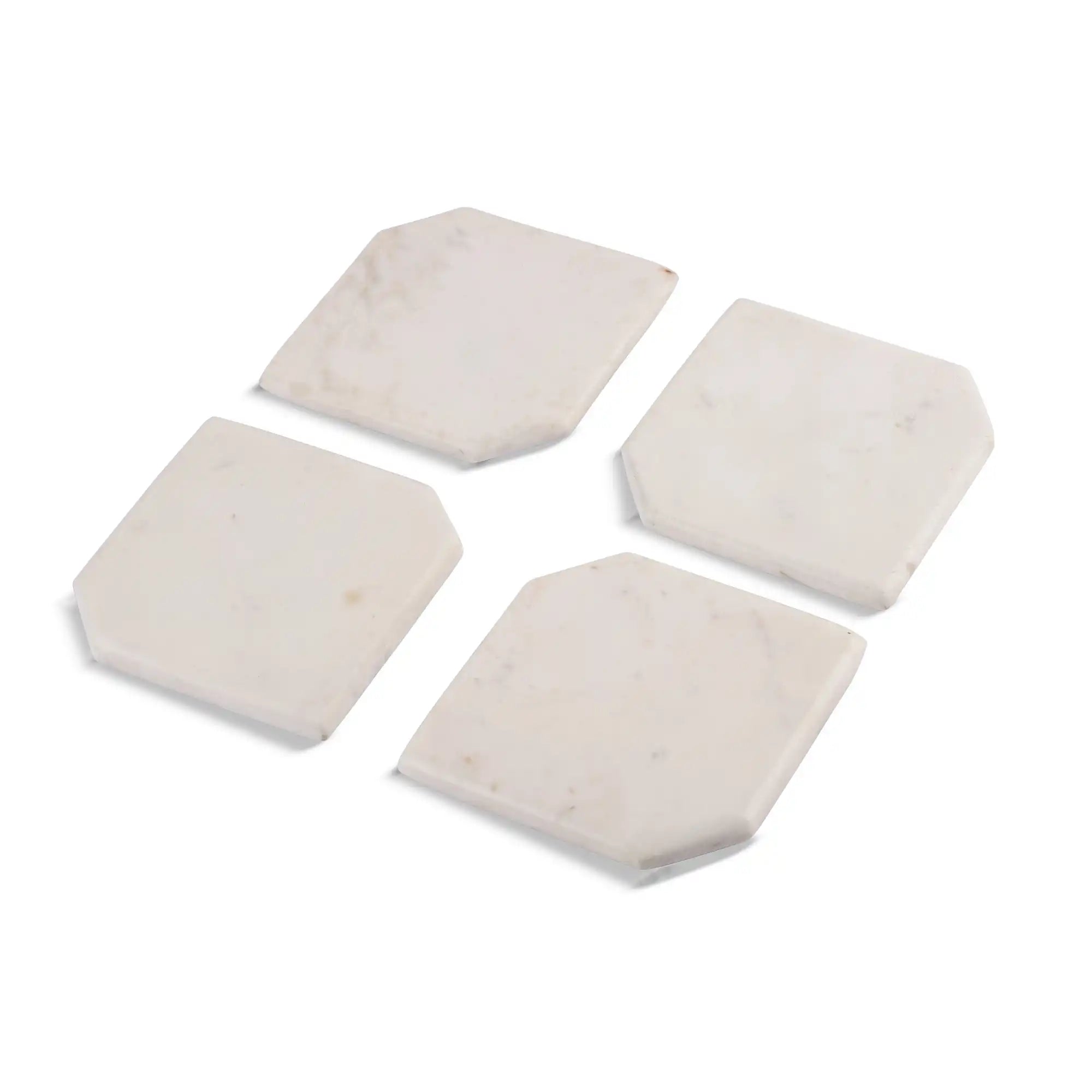 Elegant White Marble Coasters