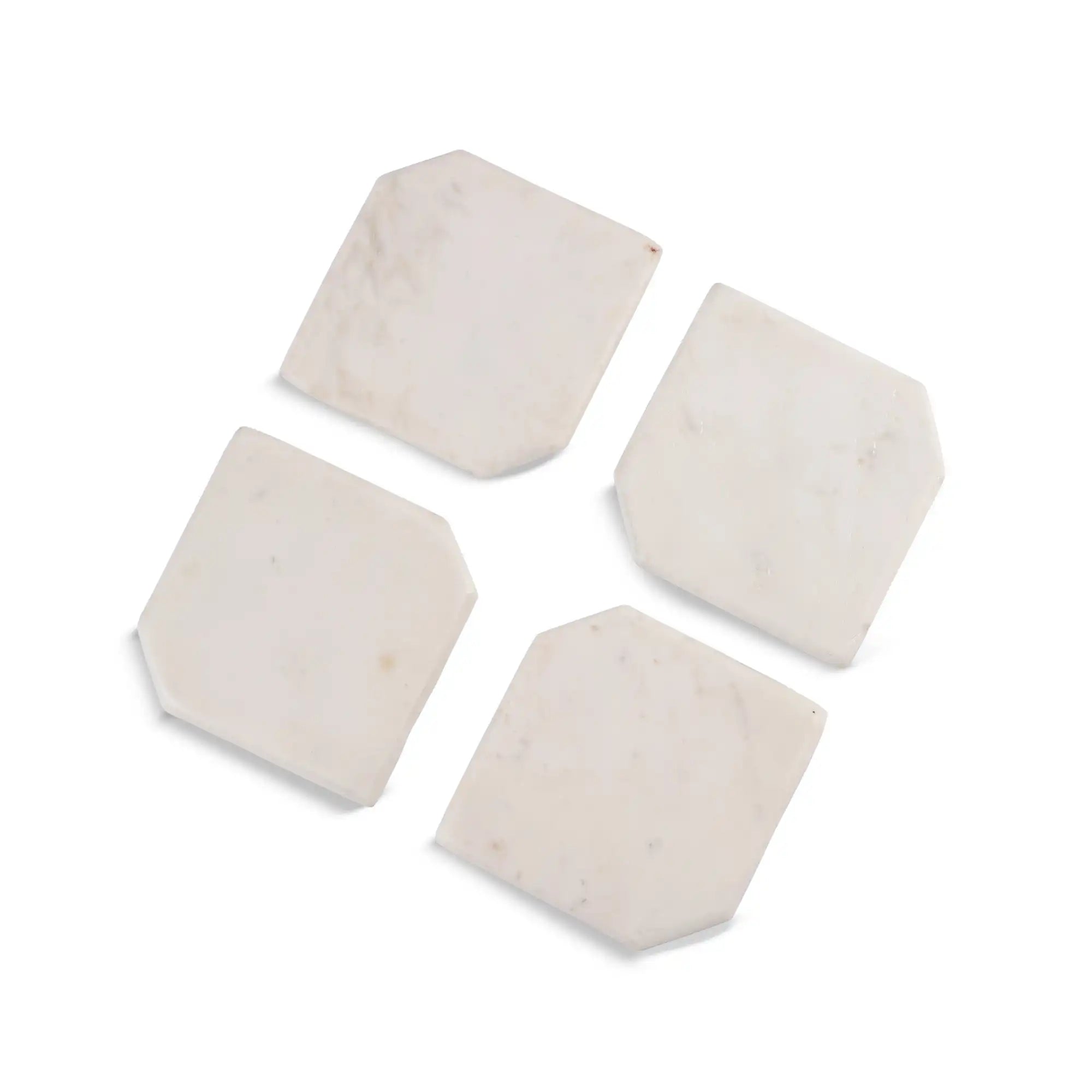 Elegant White Marble Coasters