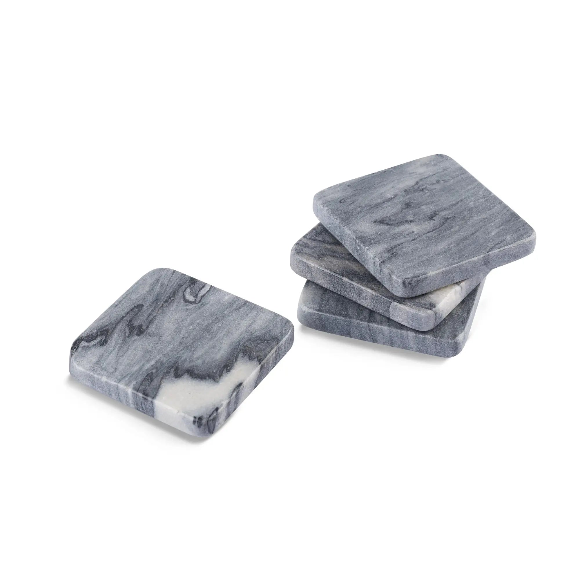 Grey Marble Square Coasters