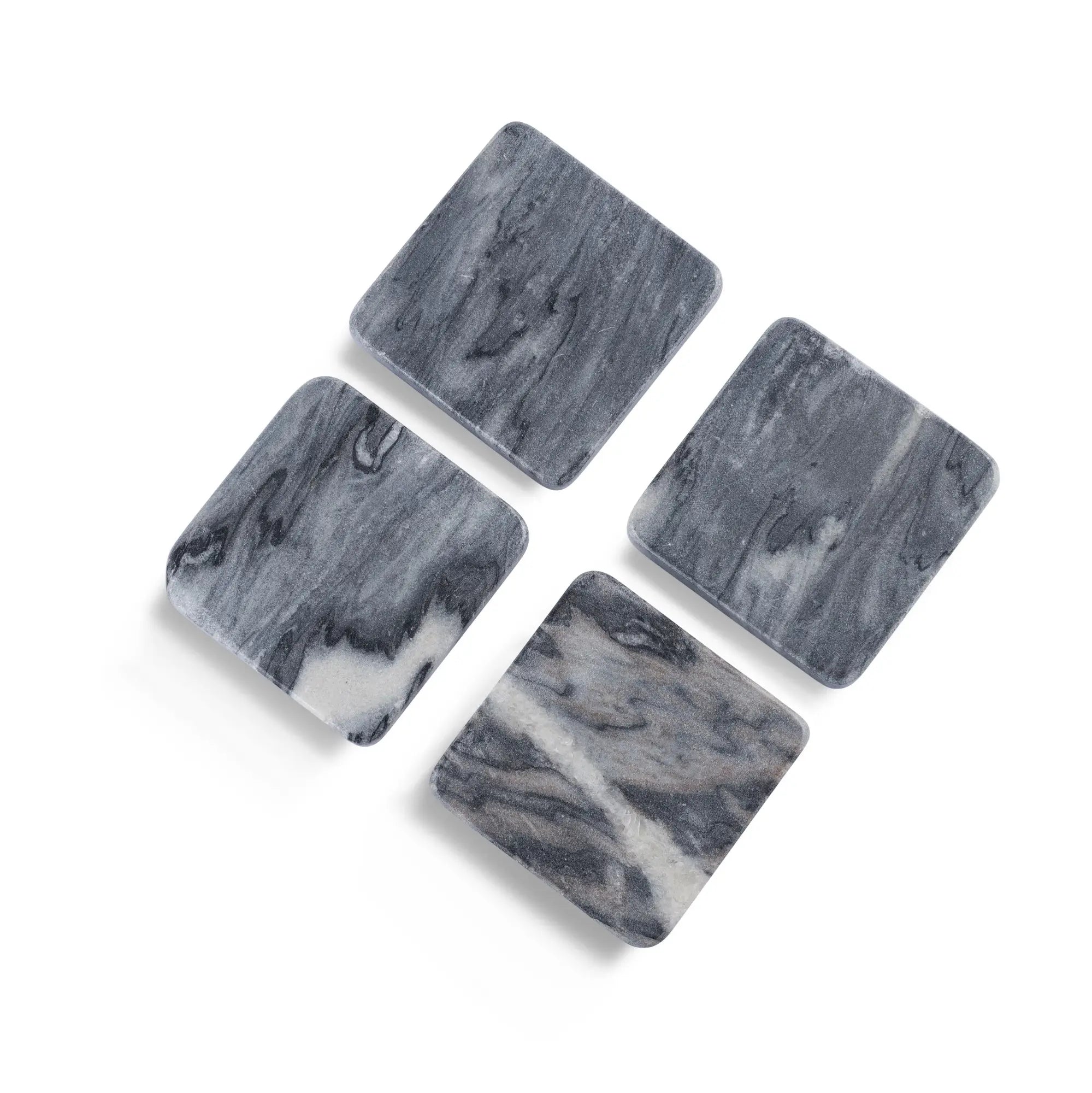 Grey Marble Square Coasters