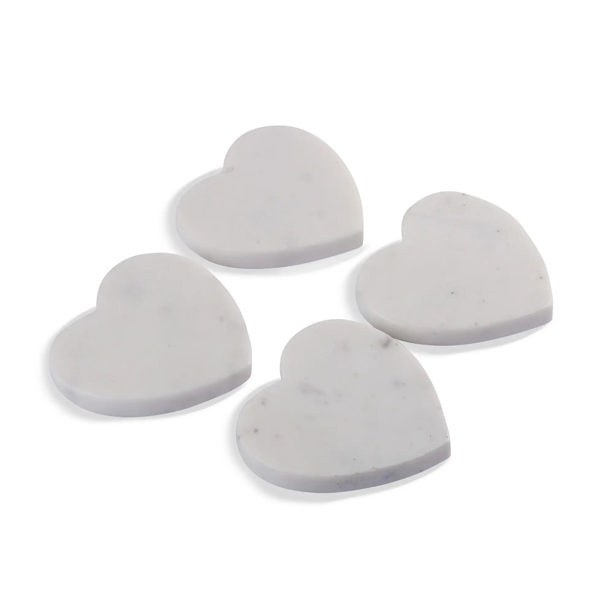 White Heartstone Coasters