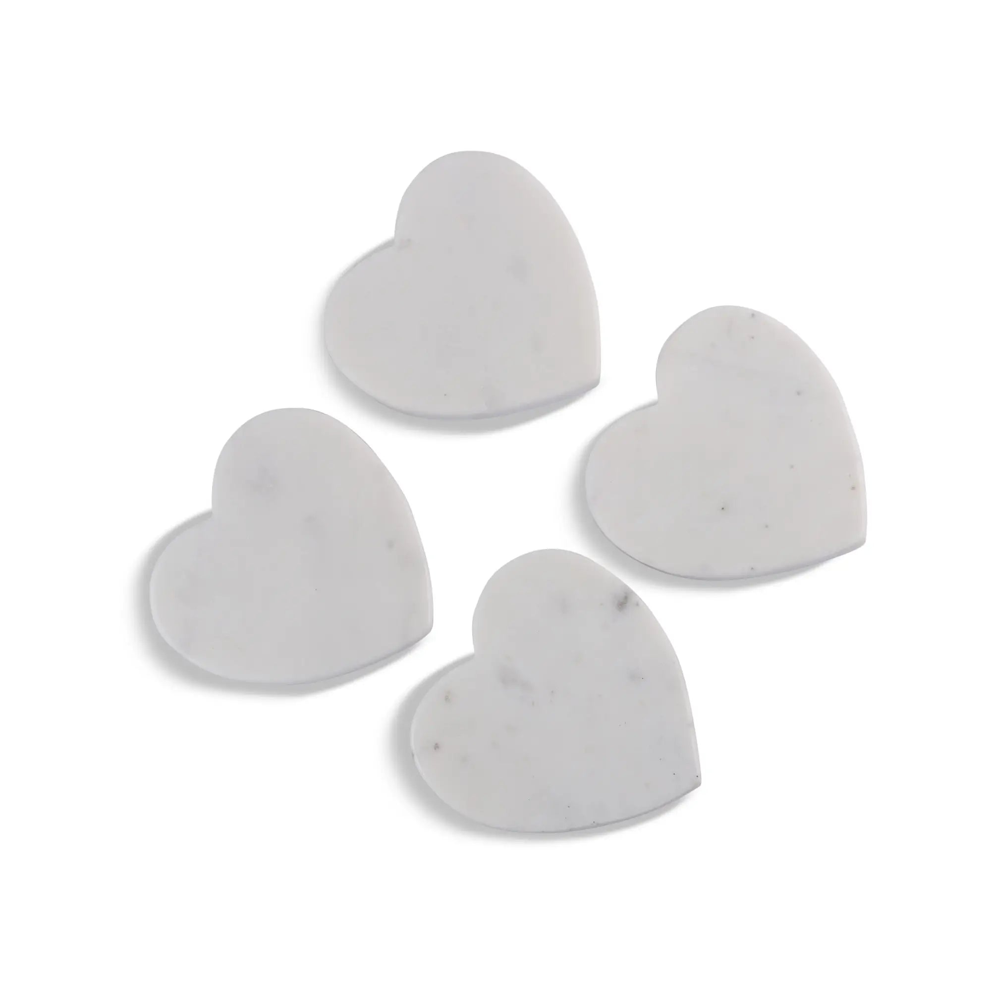 White Heartstone Coasters