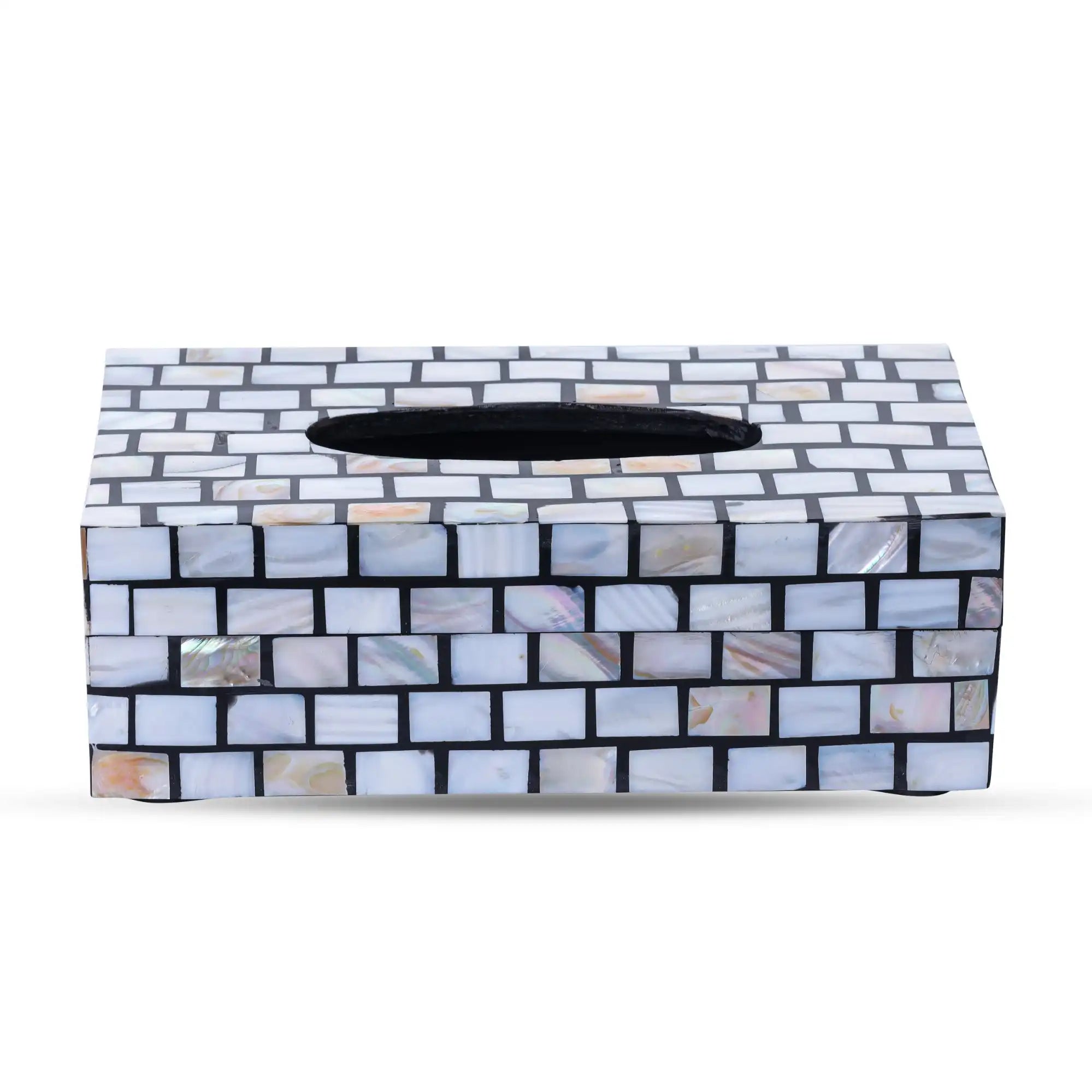 Gleaming Mother of Pearl Tissue Box