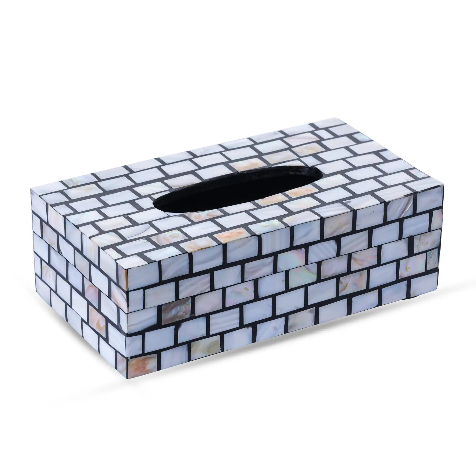 Gleaming Mother of Pearl Tissue Box