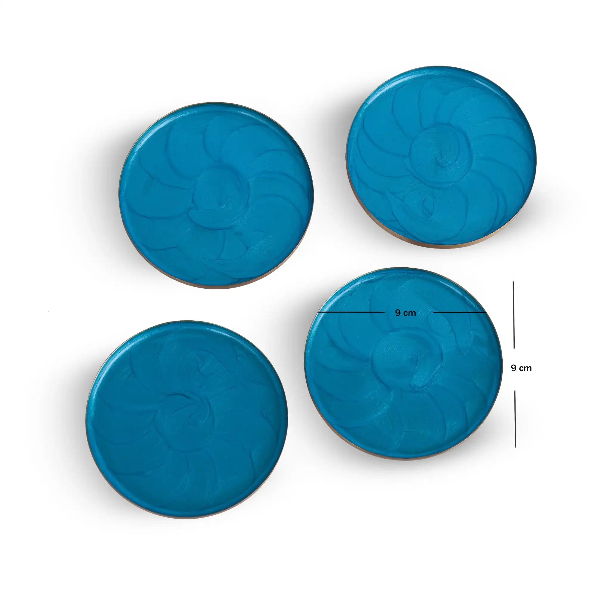 Blue Ripple Coasters