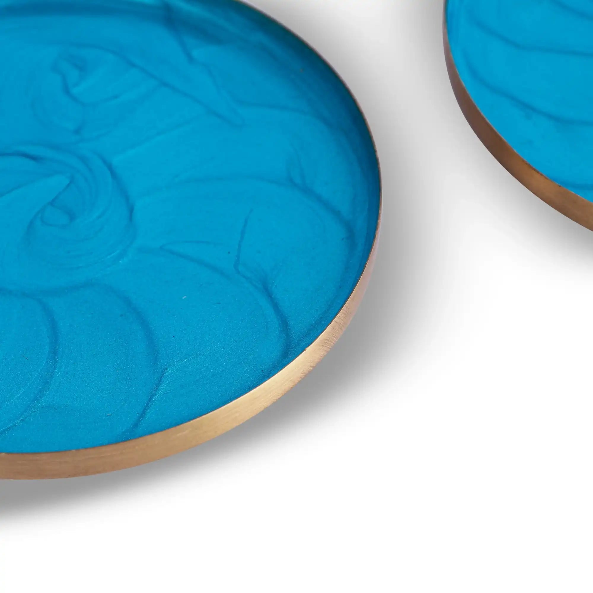 Blue Ripple Coasters