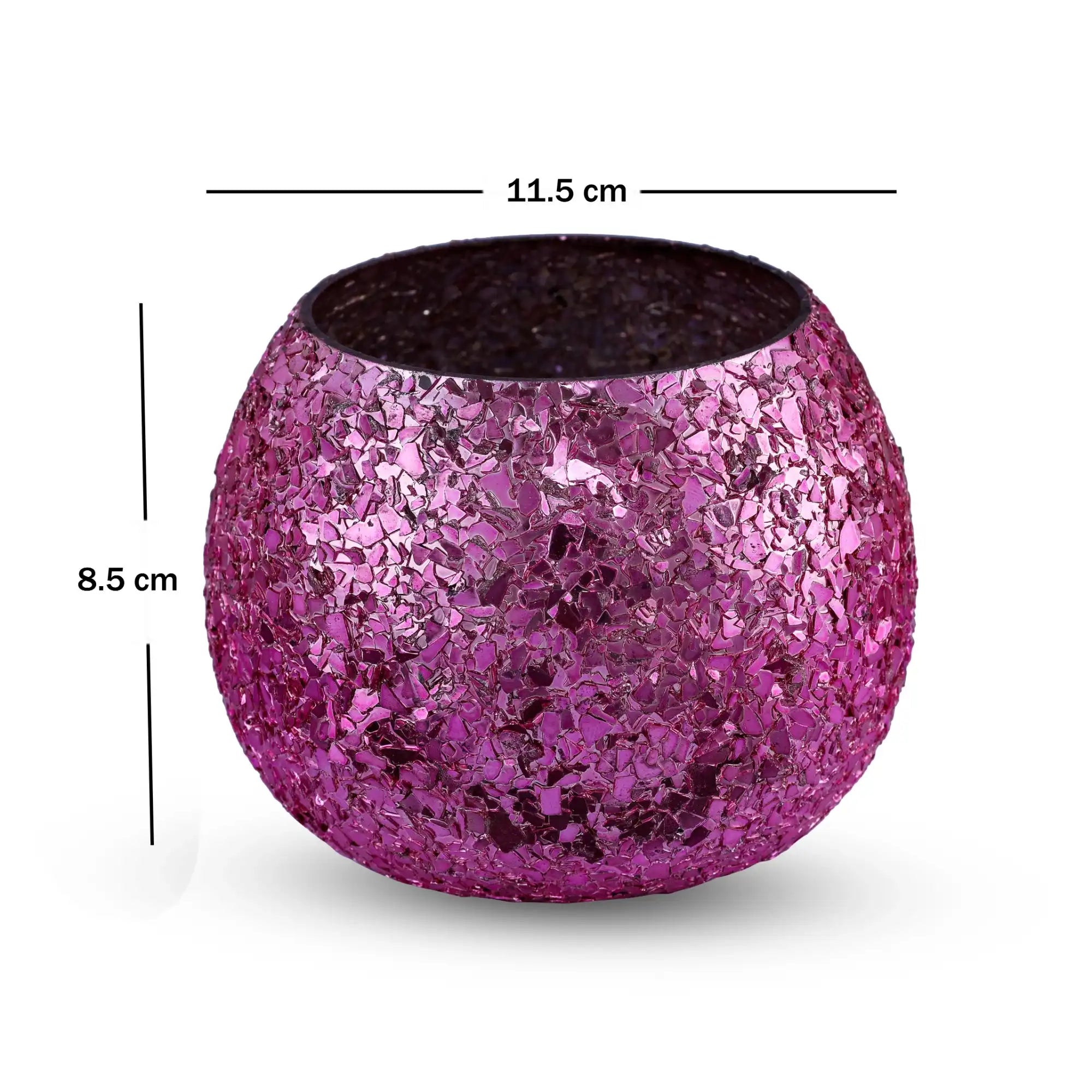 Luminous Glitter Votive - Pink