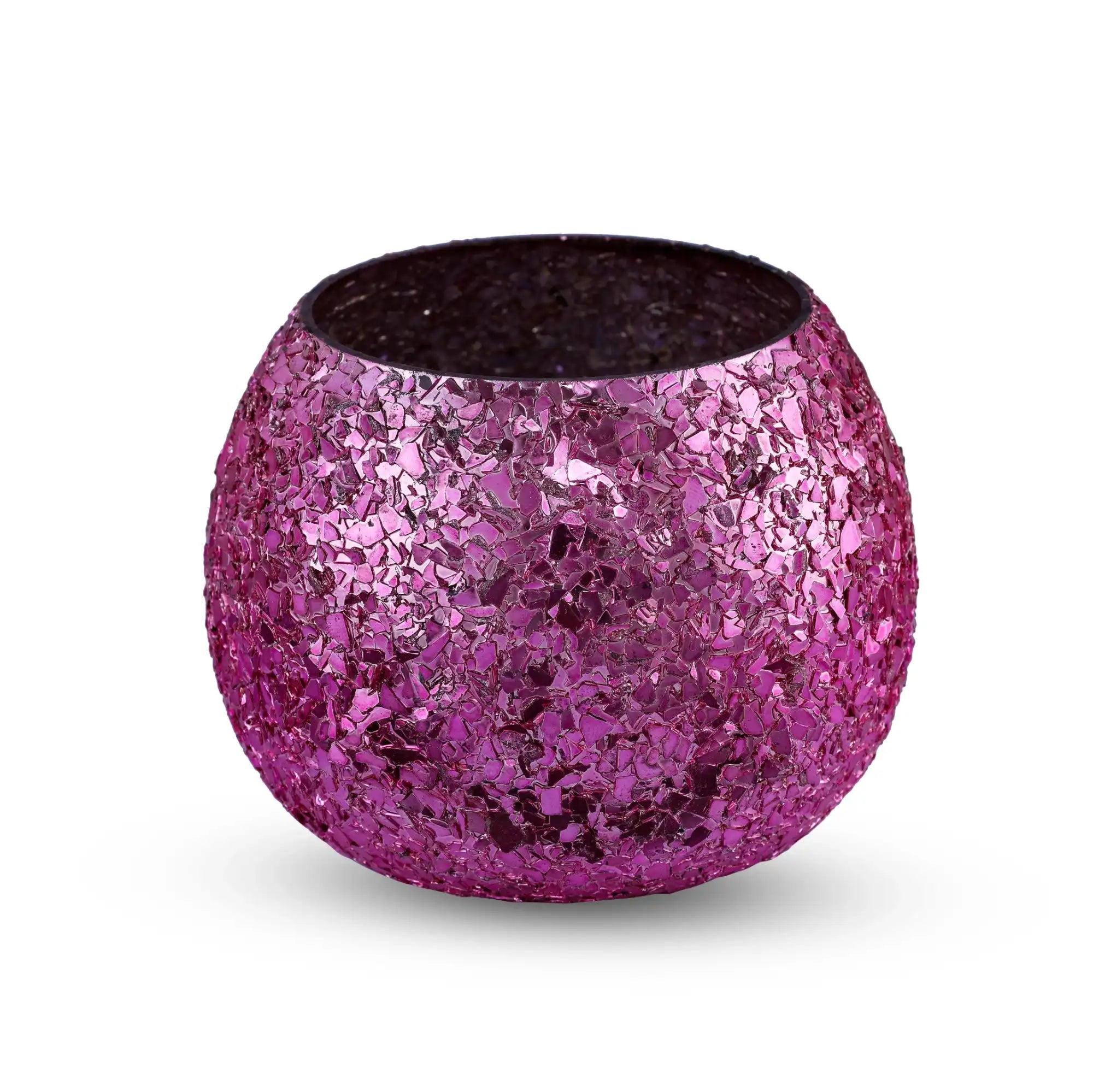 Luminous Glitter Votive - Pink