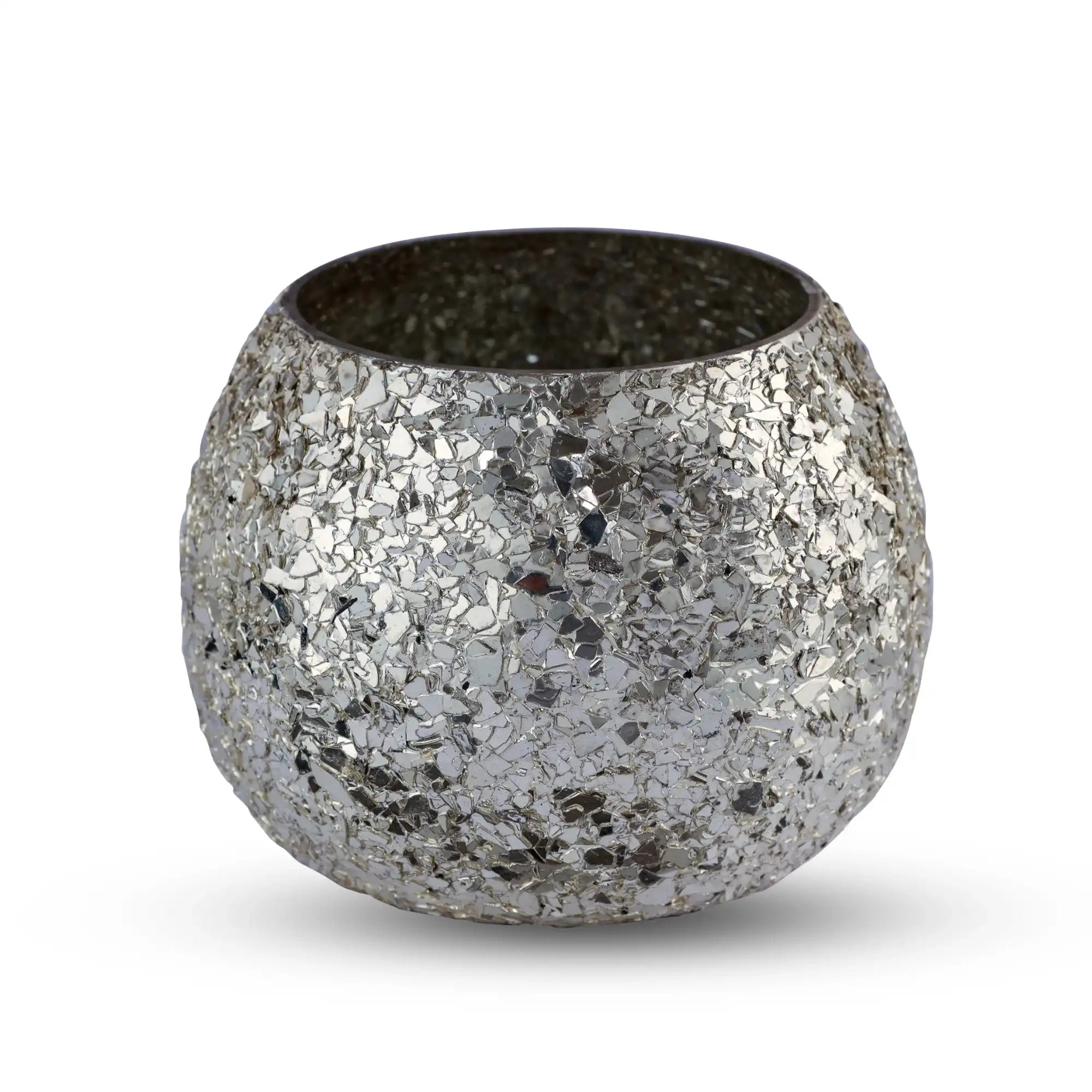 Luminous Glitter Votive - Silver