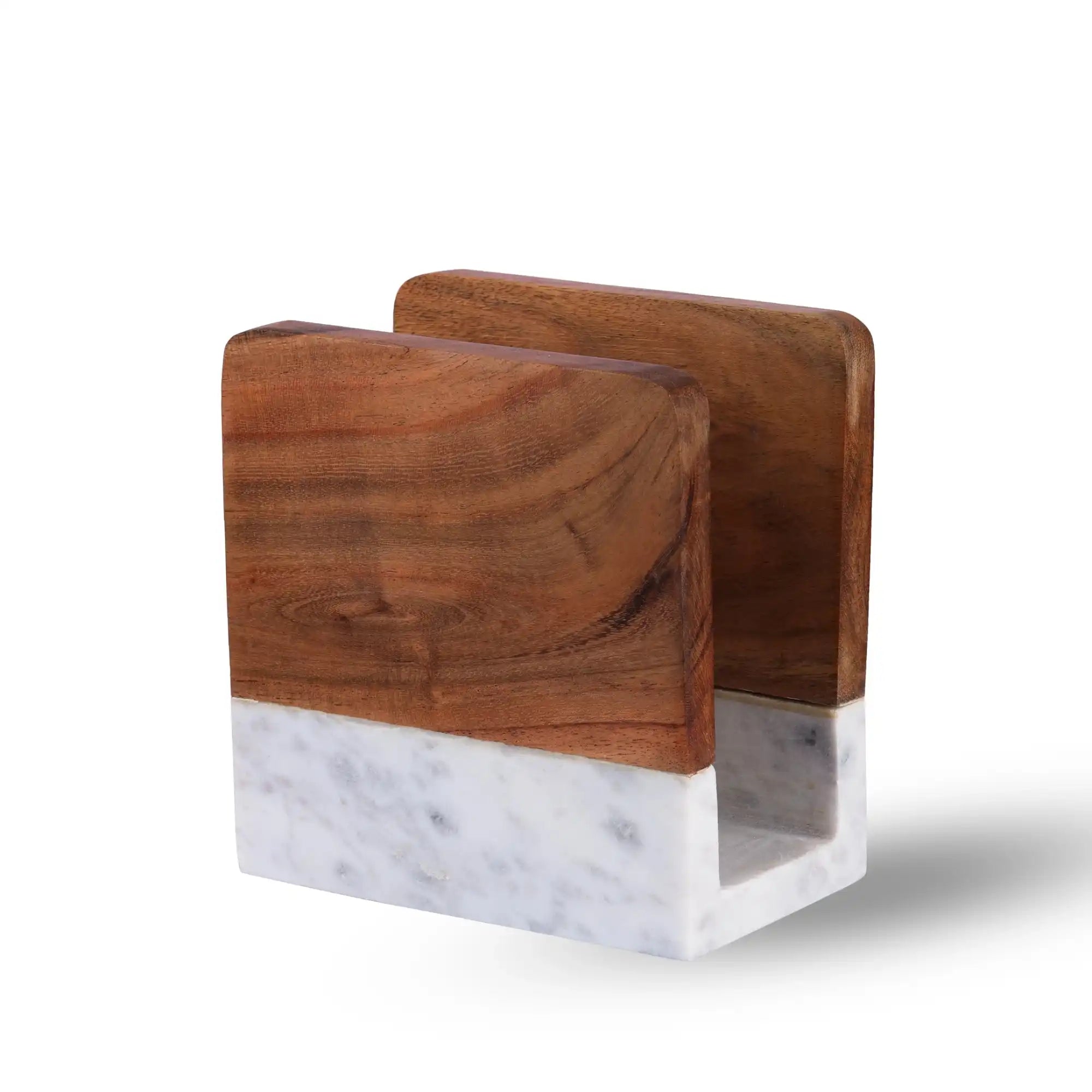 Wood & Stone Napkin Holder