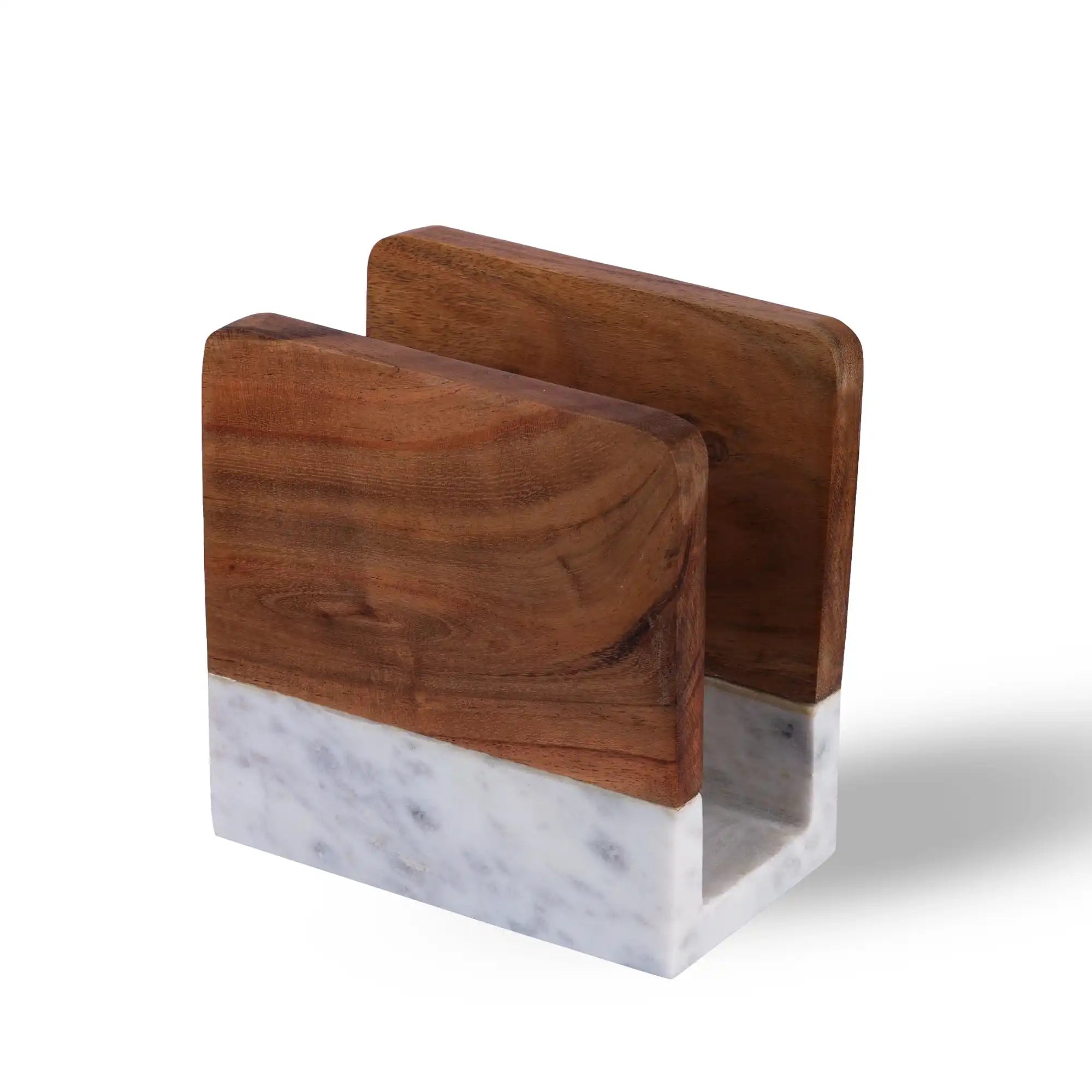 Wood & Stone Napkin Holder