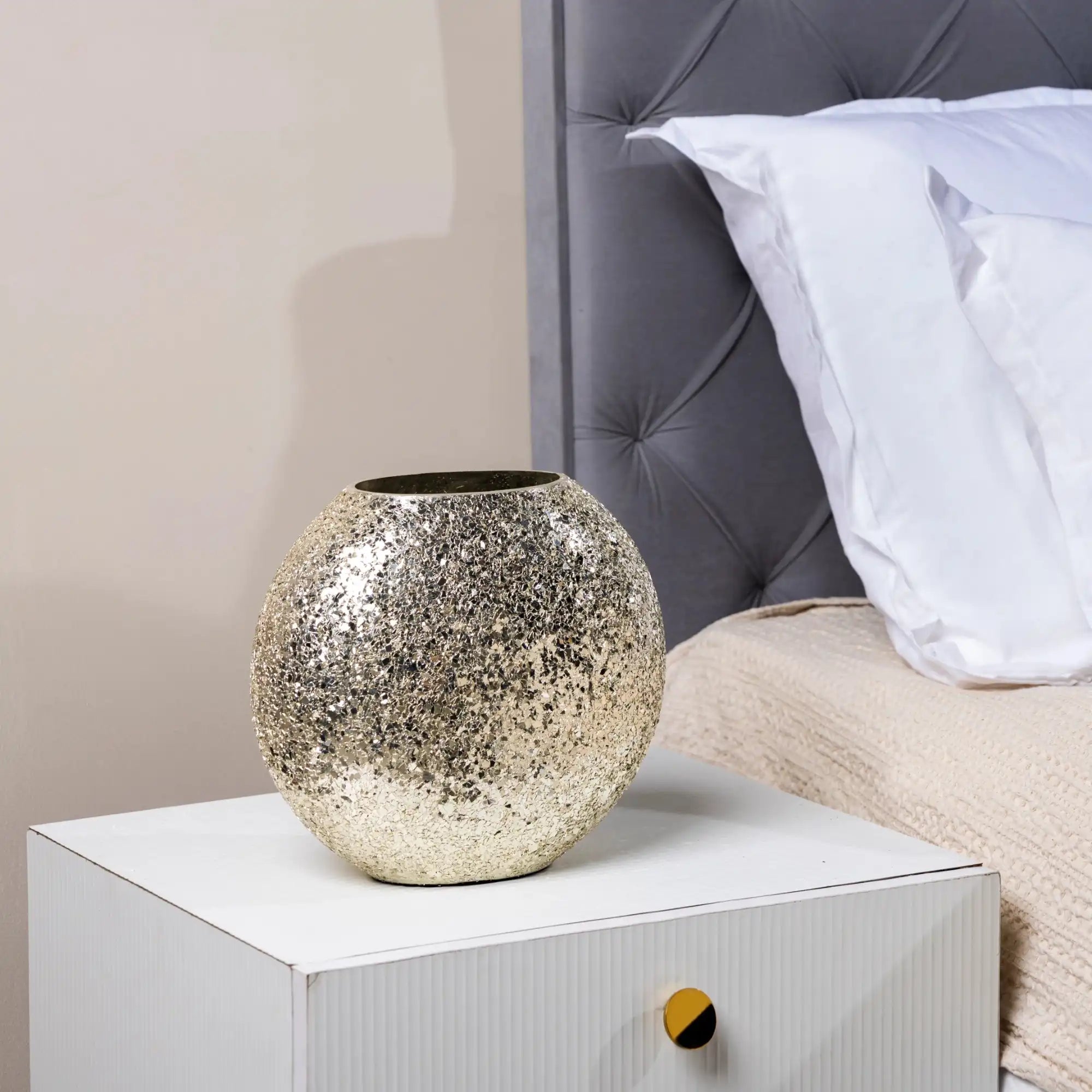 Silver Stardust Vase