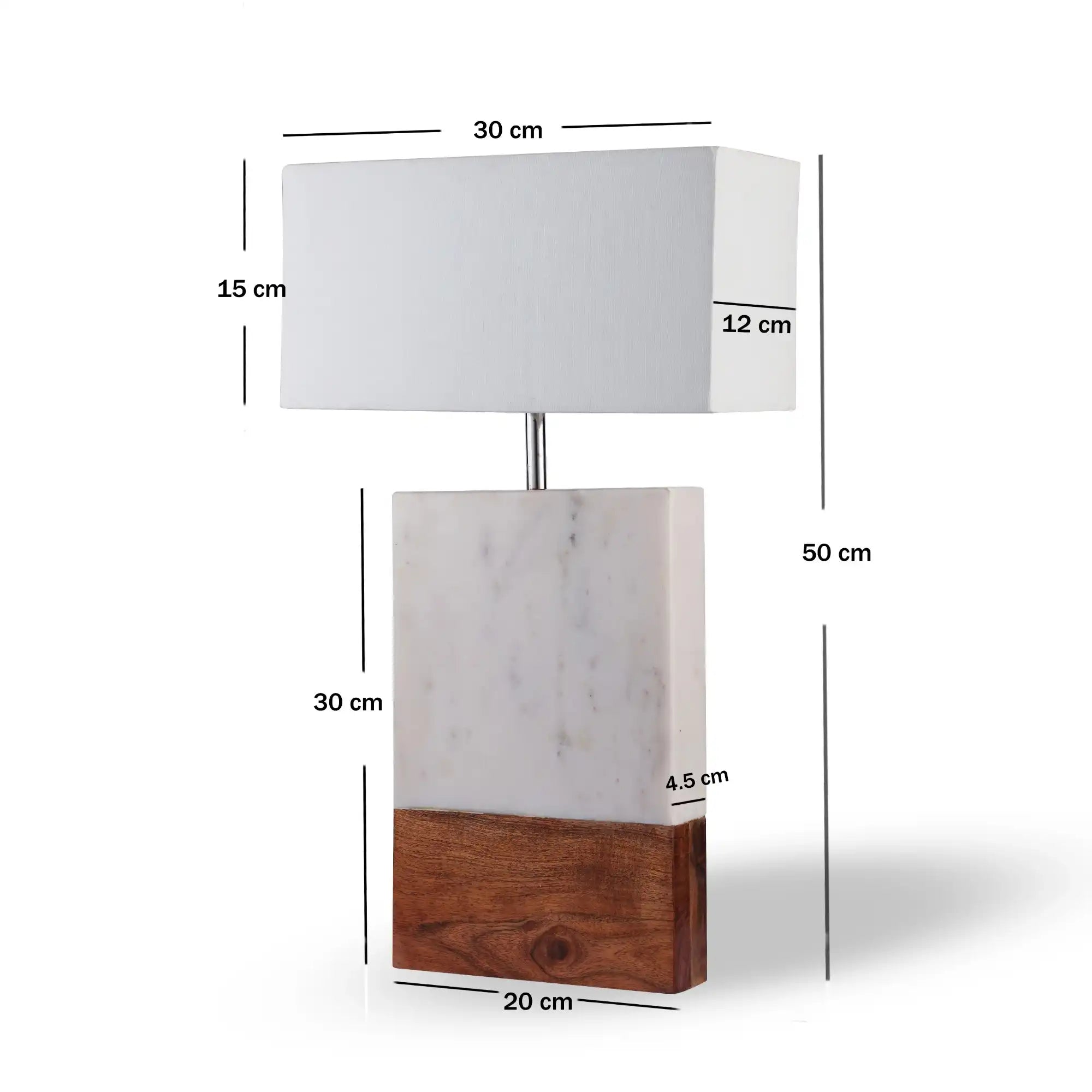 Ivory Marble Lamp