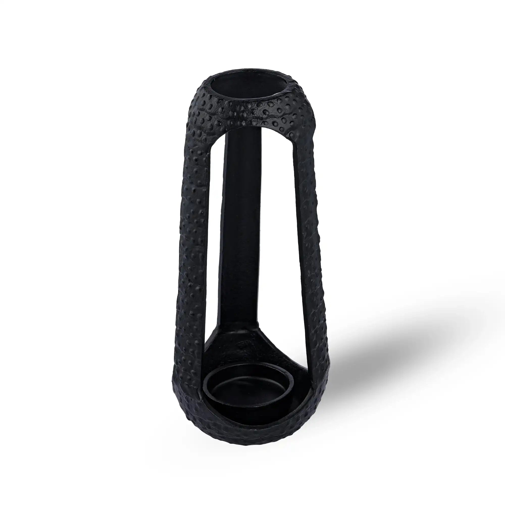 Black Pillar Candle Holder (Small)