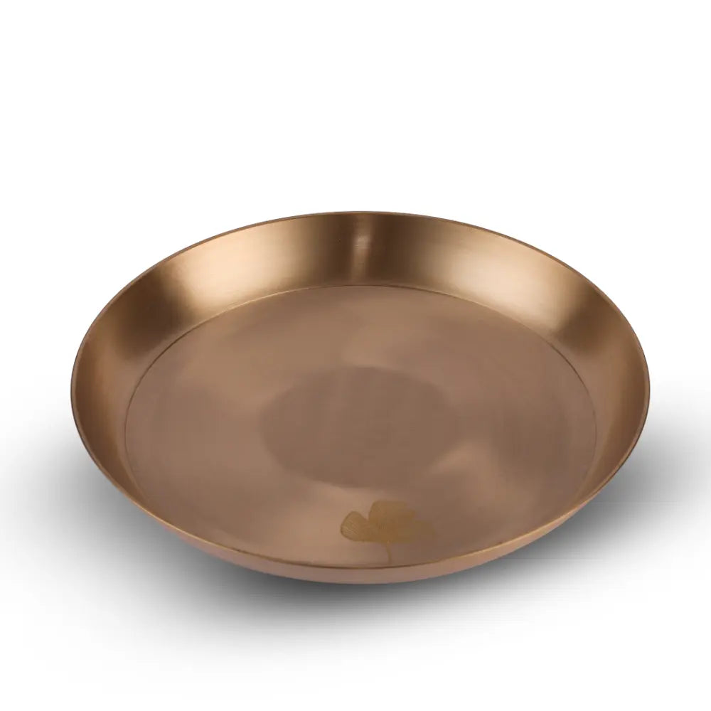 Kansa Utensils Handcrafted Kansa Mini Plate Set featuring premium handcrafted bronze finish by Parami