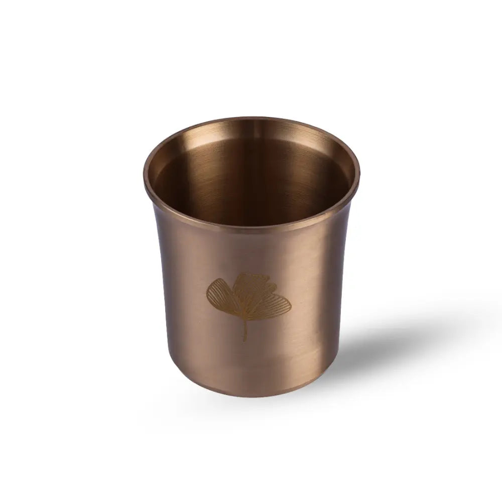 Kansa Utensils Kansa Short Glass handcrafted for traditional and healthy drinking by Parami