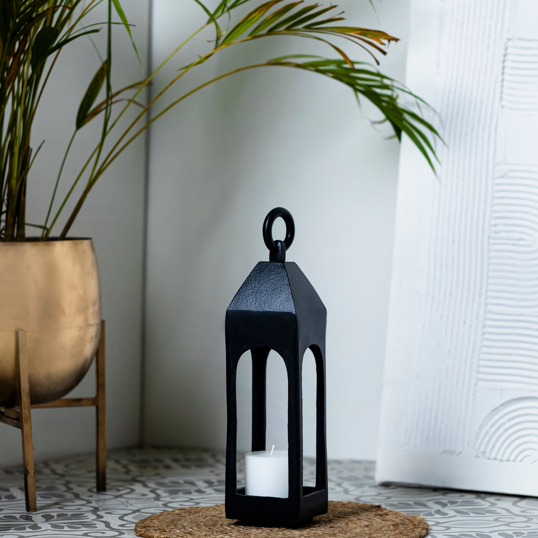 Decorative lanterns for floor placement and elegant corner decor by Parami