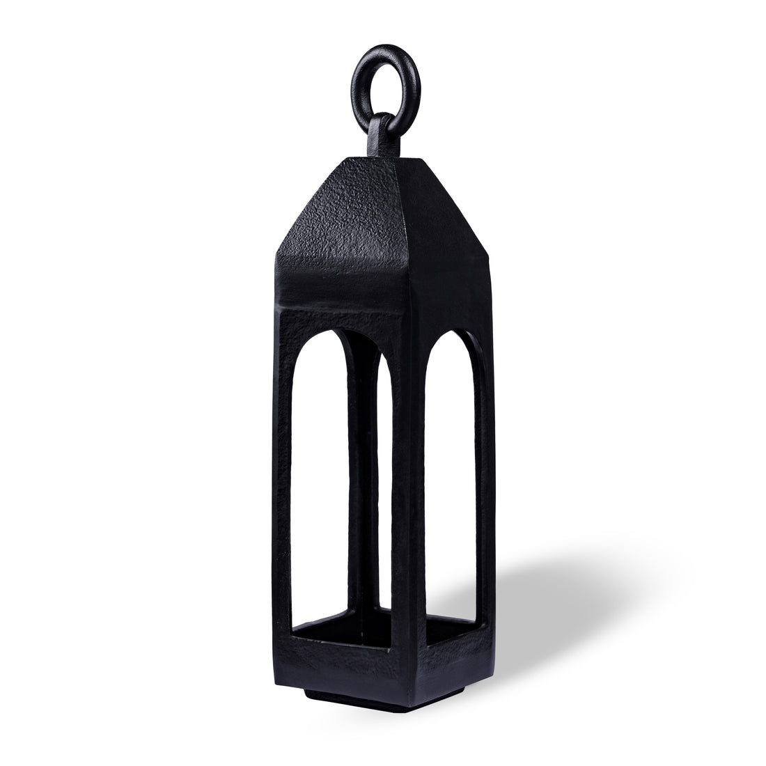 Decorative lanterns with elegant black metal frame for modern home styling by Parami