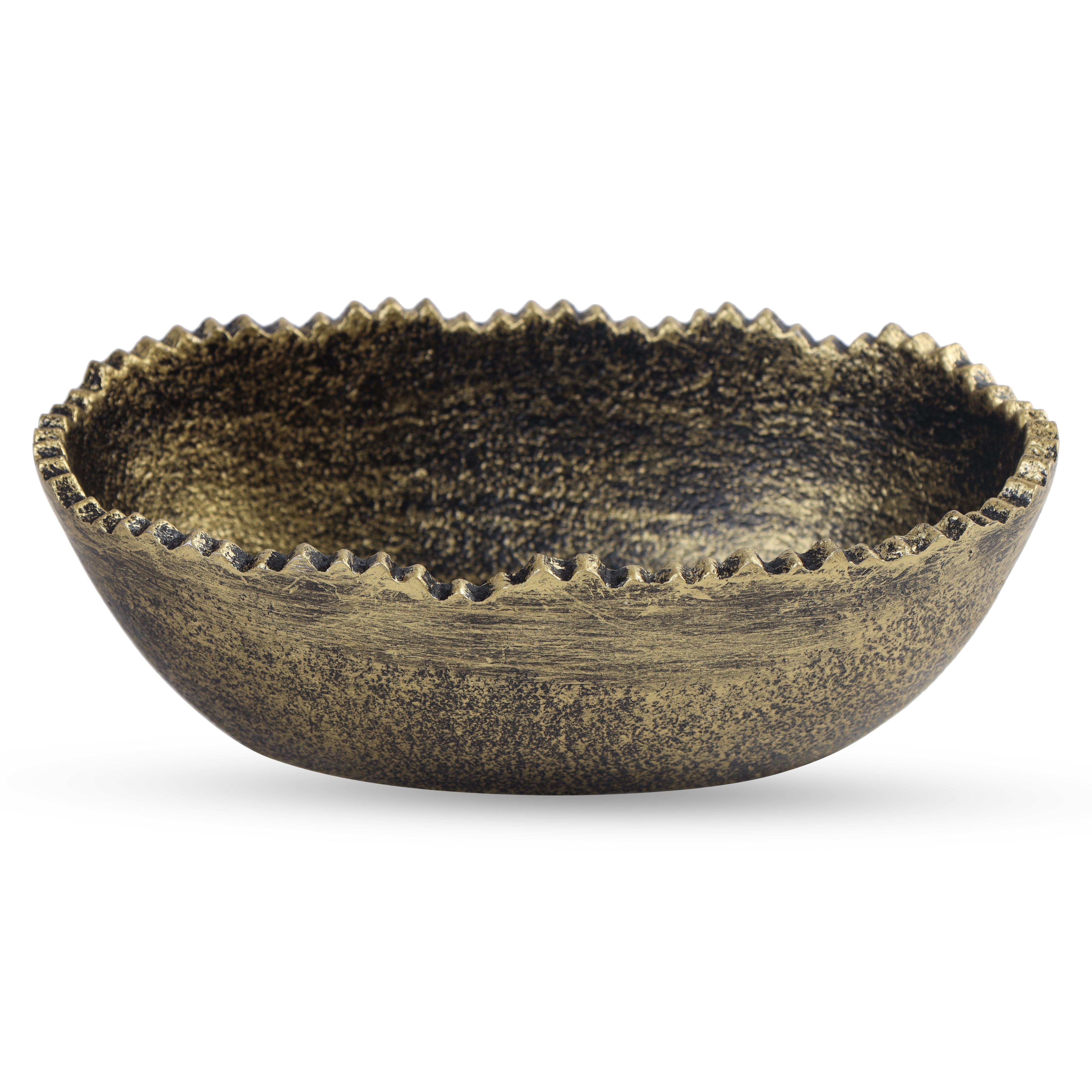 Serving bowl set with textured rustic design finish Parami
