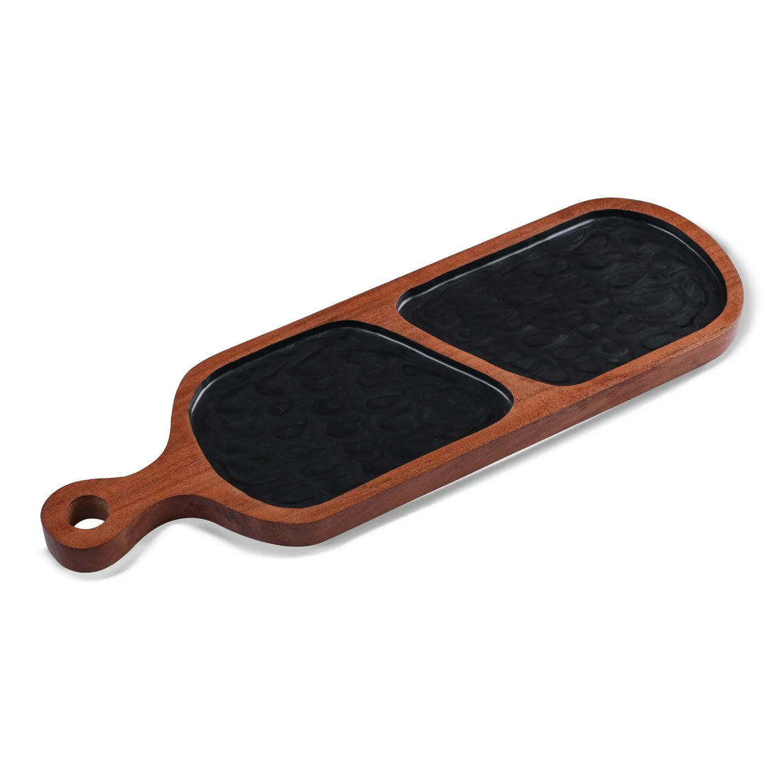 Ebony Ripple Wooden Tray